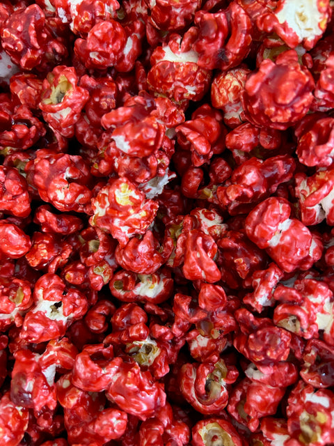 Cherry Candied Popcorn